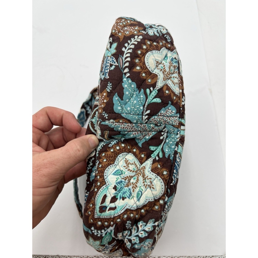 Vera Bradley Java Blue Retired Quilted Shoulder Bag Made in USA NWOT Cotton - Picture 5 of 10